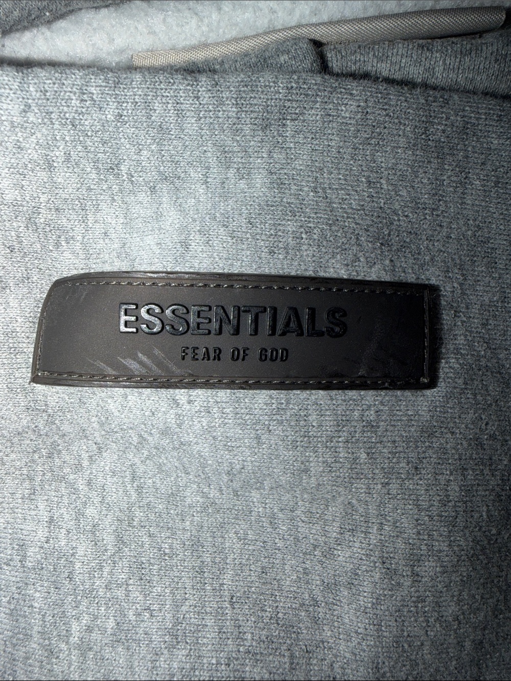 Essentials Fear Of God Grey Hoodie, Size Medium - Picture 6 of 8